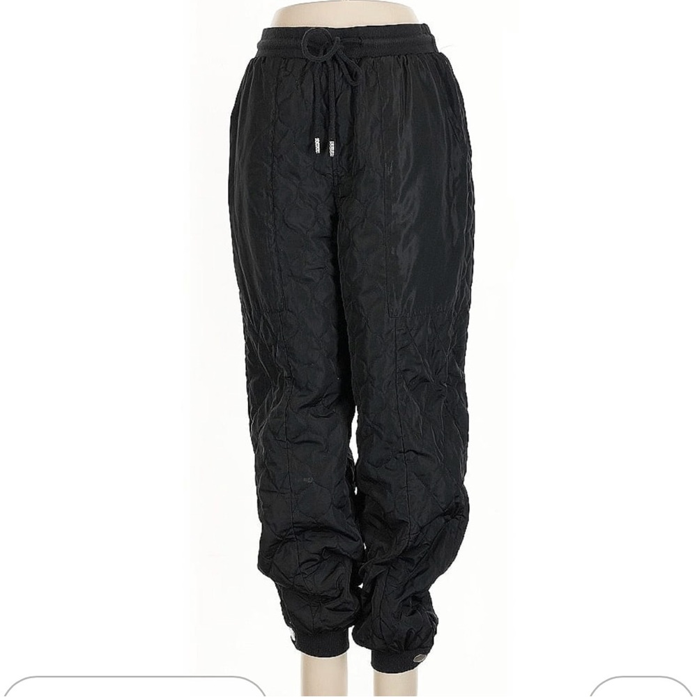 Sandy Liang Black Quilted Joggers
